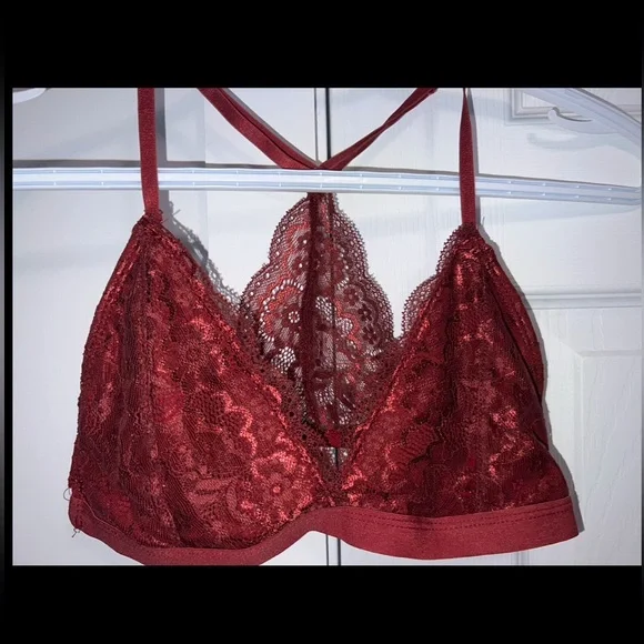 Deep red Essentials bralette - Picture 2 of 3